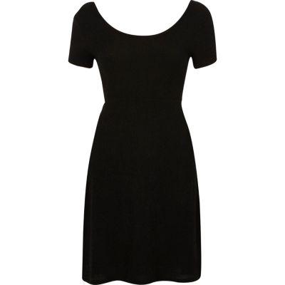 River Island Womens Textured Tie Back Dress
