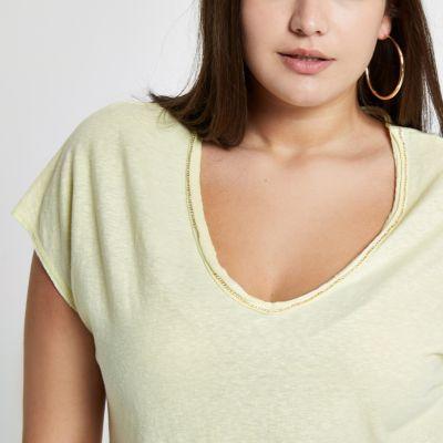 River Island Womens Plus Jewel Embellished T-shirt