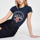 River Island Womens 'amour' Bow Trim T-shirt