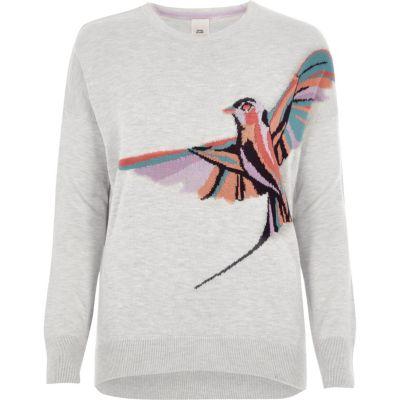 River Island Womens Bird Knit Jumper