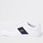 River Island Mens Lacoste White Leather Courtmaster Trainers