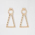 River Island Womens Gold Color Bamboo Drop Earrings