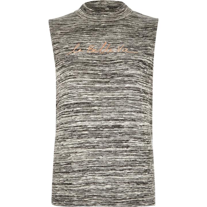 River Island Womens Marl Sleeveless Tank Top