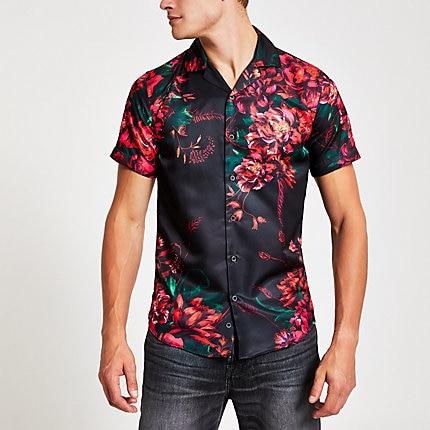 Mens Criminal Damage Floral Print Shirt