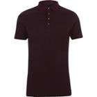 River Island Mens Chunky Rib Muscle Fit Polo Shirt