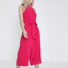 River Island Womens Petite Halter Neck Culotte Jumpsuit