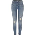River Island Womens Studded Alannah Relaxed Skinny Jeans
