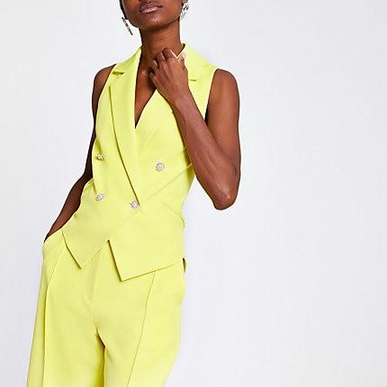 River Island Womens Double Breasted Waistcoat