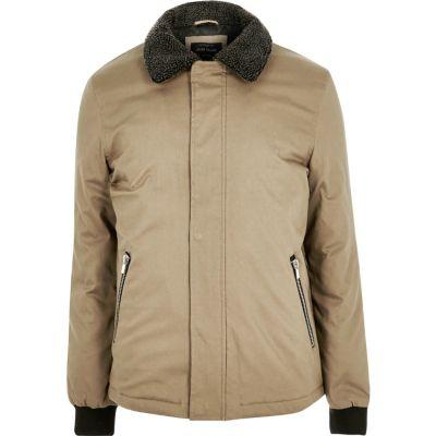 River Island Mens Fleece Collar Jacket