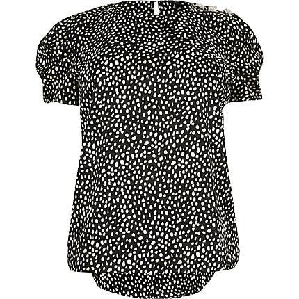 River Island Womens Plus Spot Blouse