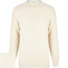 River Island Mens Textured Cotton Sweater