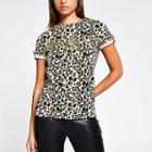 River Island Womens Leopard Print 'paris' T-shirt
