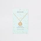 River Island Womens Pisces Zodiac Sign Gold Colour Necklace