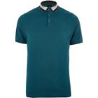 River Island Mens Slim Fit Knitted Polo Shirt