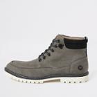 River Island Mens Faux Suede Lace Up Boots