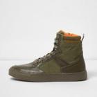 River Island Mens High Top Lace-up Trainers