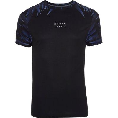 River Island Mens Numerals Print Muscle Fit T-shirt