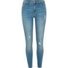 River Island Womens Amelie Distressed Super Skinny Jeans