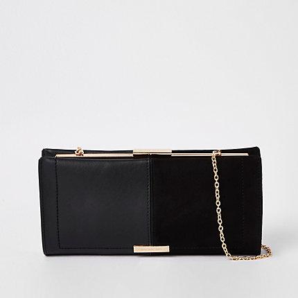 River Island Womens Mixed Panel Clutch Bag