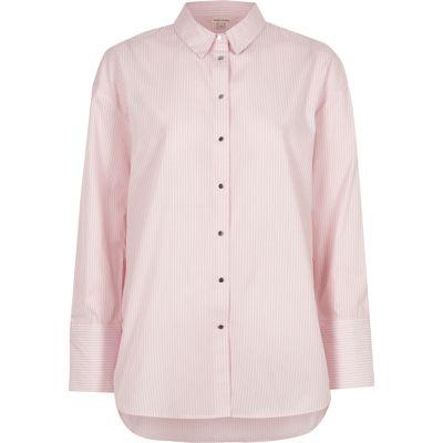 River Island Womens Stripe Print Oversized Shirt