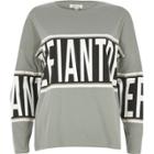 River Island Womens Defiant Print Top