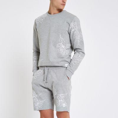 River Island Mens Only And Sons Floral Sweat Shorts