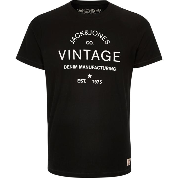 River Island Mensgrey Jack & Jones Vintage Print T-shirt
