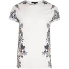 River Island Mens White Side Snake Print T-shirt