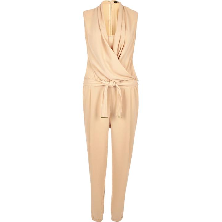 River Island Womens Draped Front Jumpsuit