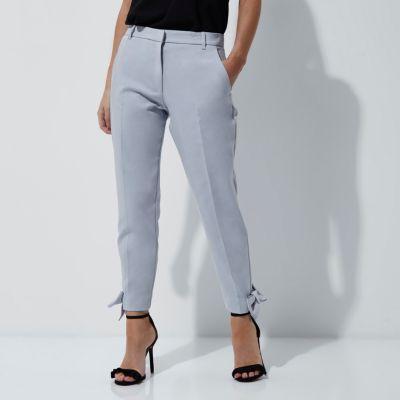 River Island Womens Petite Bow Hem Trousers