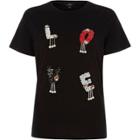 River Island Womens 'love' Sequin Embellished T-shirt