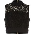 River Island Womens Lace Tied Side Crop Top