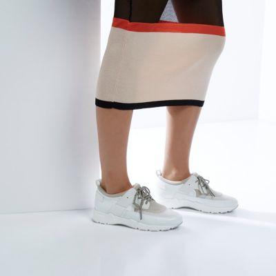 River Island Womens Ri Studio White Chunky Runner Sneakers