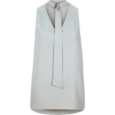 River Island Womens Tie Ring Sleeveless Top
