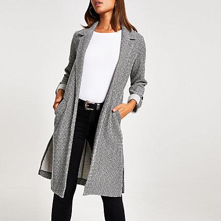 River Island Womens Textured Longline Duster Jacket