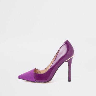 River Island Womens Wide Fit Fold Front Court Shoes