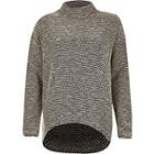 River Island Womens Knitted Slouchy High Neck Sweater