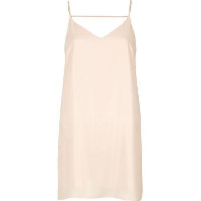 River Island Womens Nude Strap Back Cami Dress