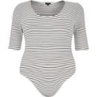 River Island Womens Ri Plus Stripe Bodysuit