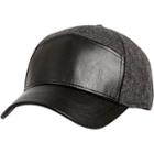 River Island Mensblack Panelled Cap
