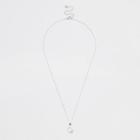 River Island Womens Silver Diamante Teardrop Pendant Necklace