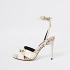 River Island Womens Knot Front Heeled Sandal