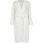 River Island Womens White Twist Front Kimono Dress