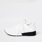 River Island Womens White Lace-up Runner Sneakers