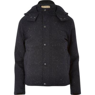 River Island Mens Rvlt Wool-blend Jacket