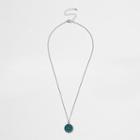 River Island Mens Silver Tone Disc Pendant Necklace