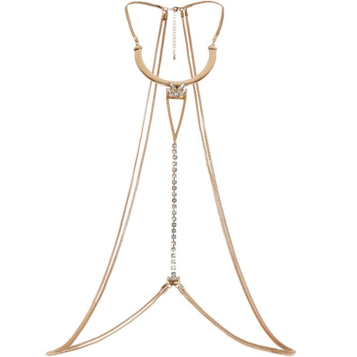 River Island Womens Gold Tone Deluxe Body Harness