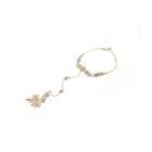 River Island Womens Gold Tone Flower Embellished Hand Harness