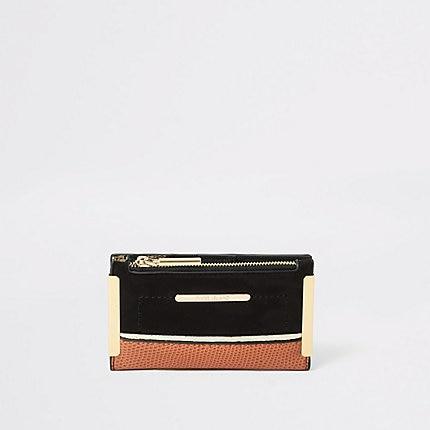 River Island Womens Faux Suede Mini Foldout Purse