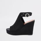 River Island Womens Faux Suede Wedges